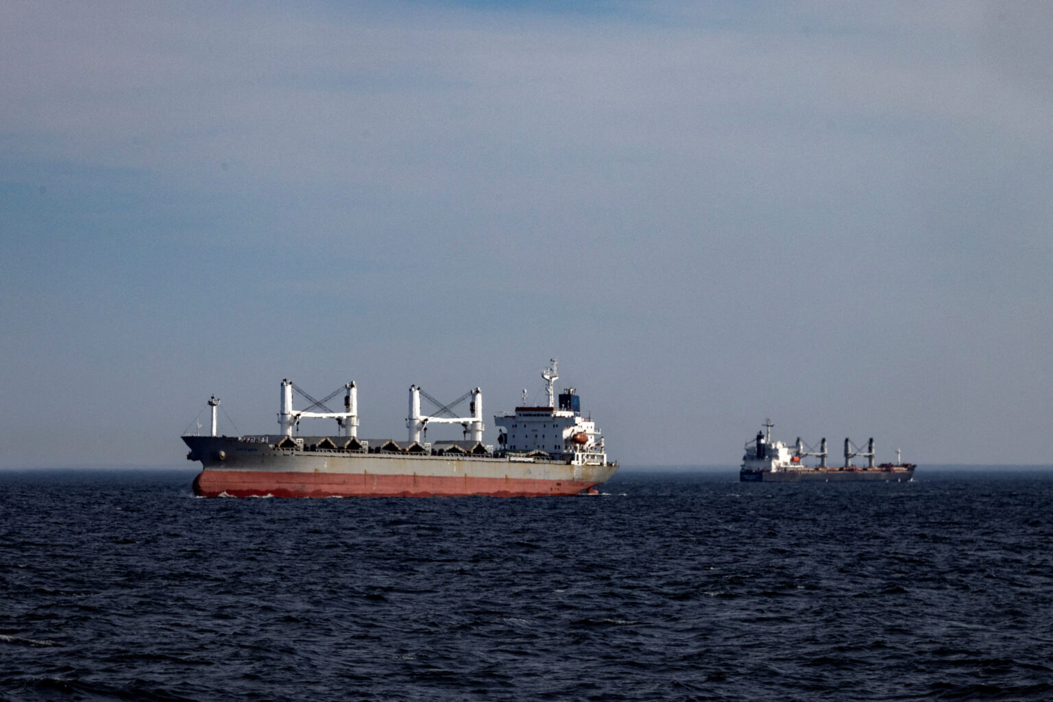 FILE PHOTO: Ukrainian coast guard patrols the "grain corridor" in the Black Sea