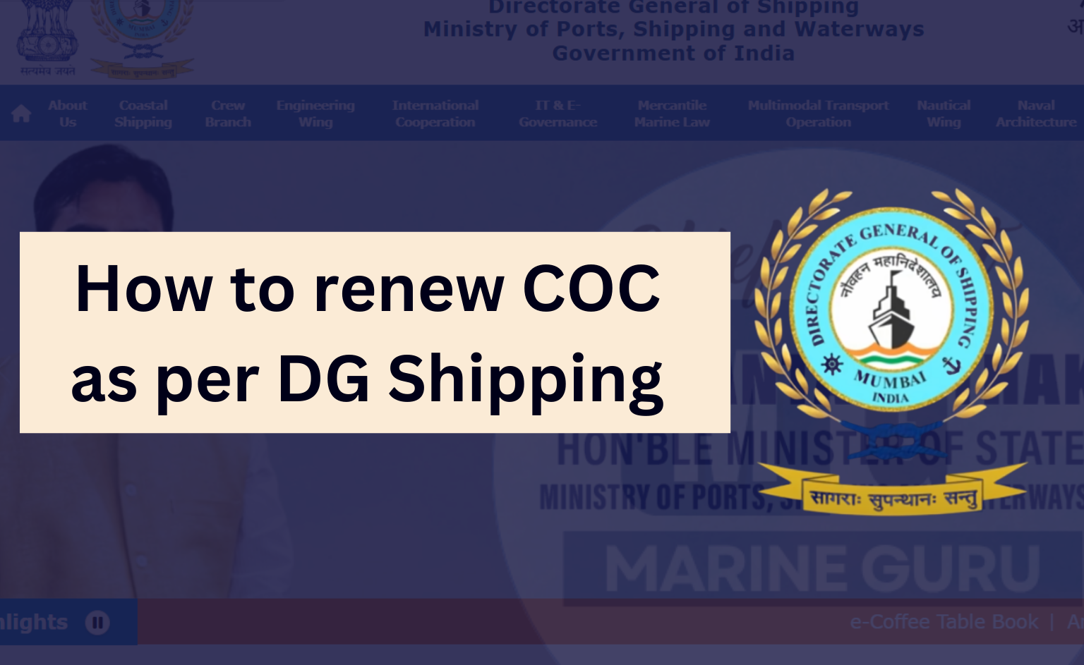 How to Revalidate or Renew Your Marine CoC in India