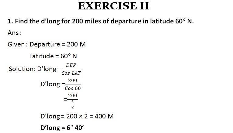 Solution chapter 2 Principal of navigation