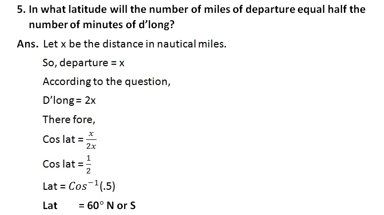 Solution chapter 2 Principal of navigation