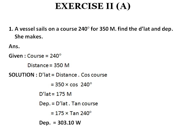 Solution chapter 2 Principal of navigation